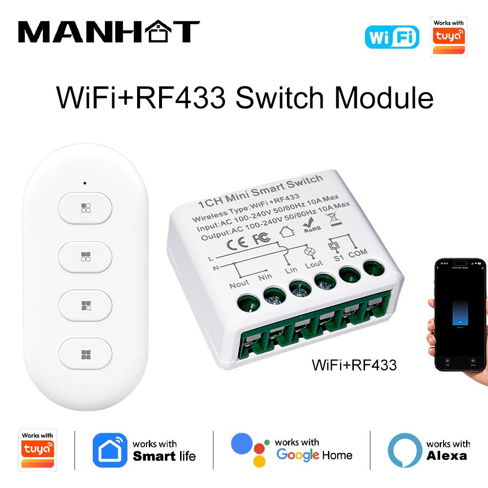 Smart Home Remote - Interruptores de Luz Inteligentes Tuya WIFI