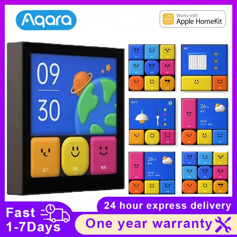 Smart Home Hub Apple - Aqara-interruptor inteligente S1E, Control táctil, 4