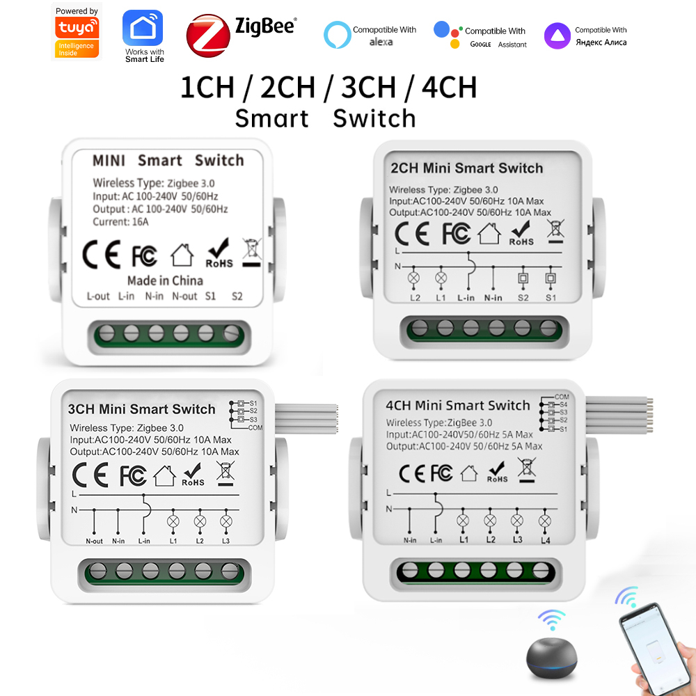 Smart Home Life - Interruptor Inteligente Tuya Zigbee 3.0 de