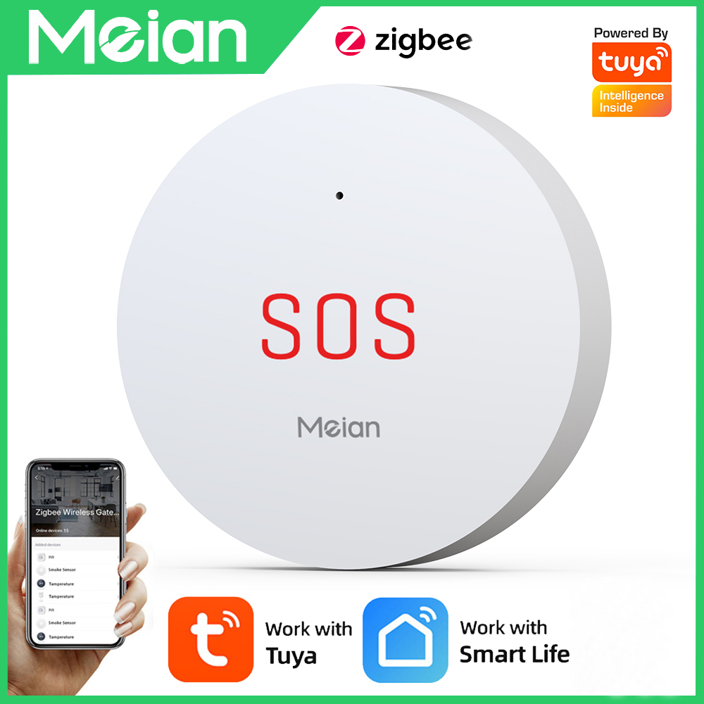 Smart Home Full System - Zigbee-botón de emergencia Tuya SOS, sistema