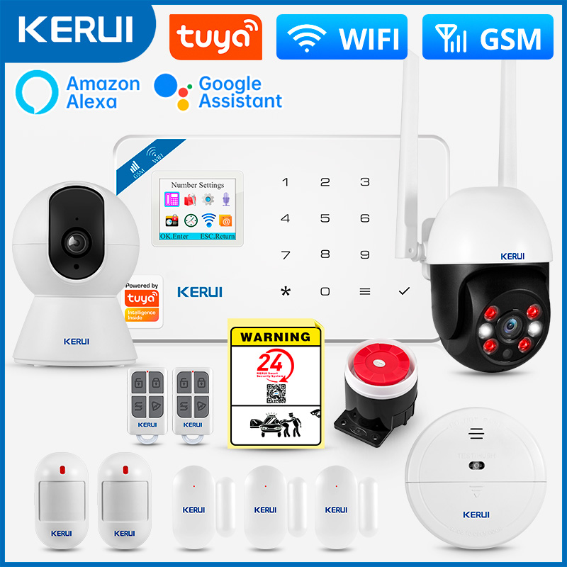 Smart Home Full System - KERUI-sistema de alarma W181, seguridad para