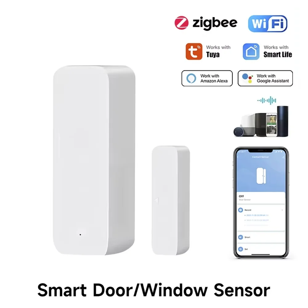 Smart Home Zigbee Gateway - Tuya Zigbee/WiFi Sensor magnético de ventana