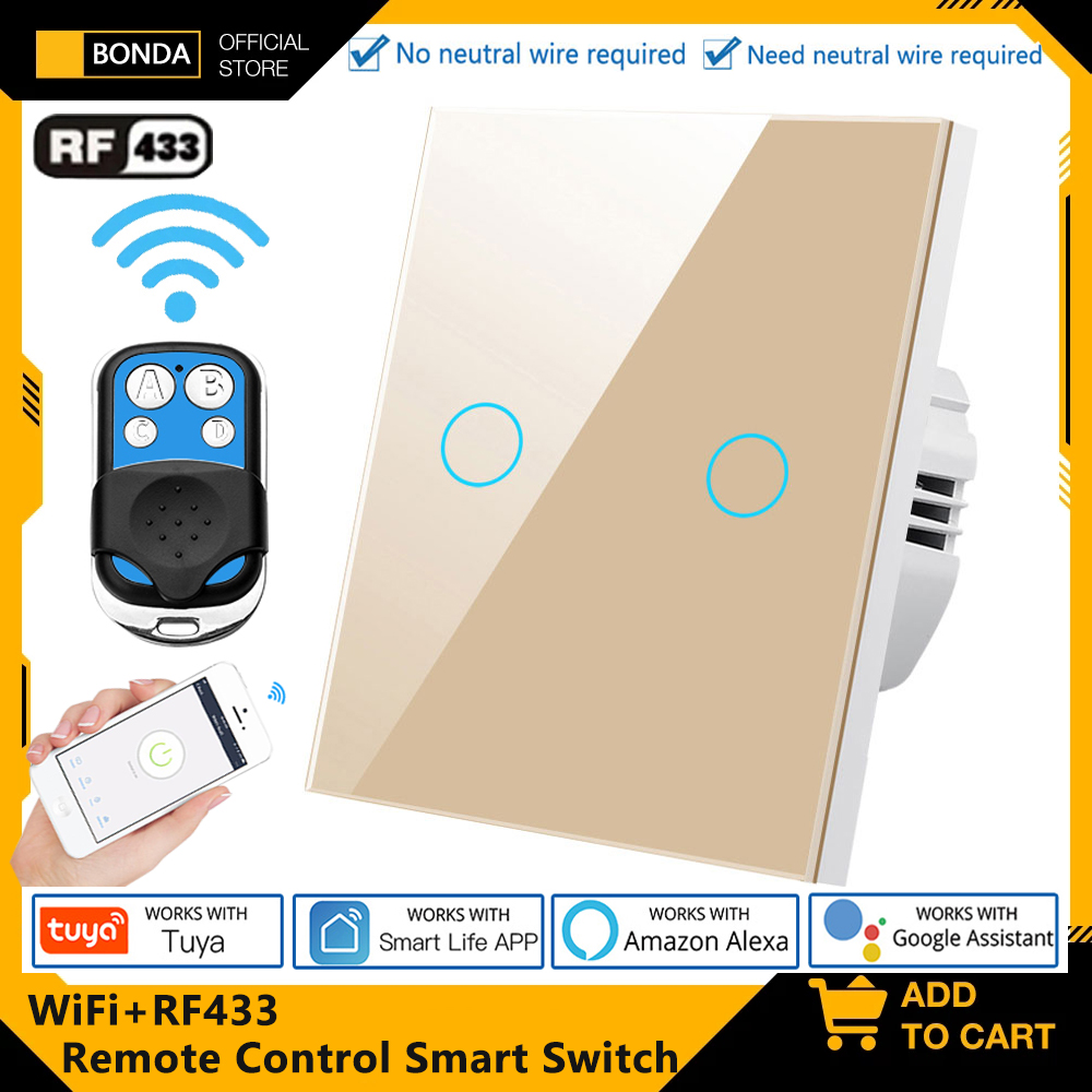 Smart Home Life - Tuya EU WiFi + RF433 interruptor