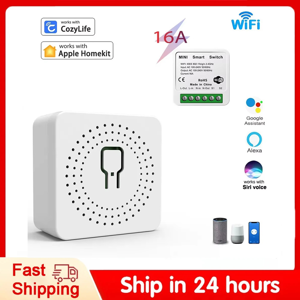 Smart Home Group - Interruptor inteligente Mini Wifi relé disyuntor