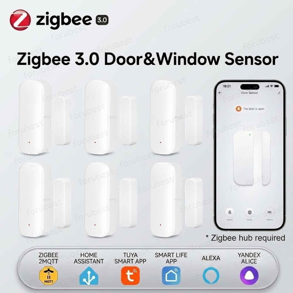 Sensor de puerta y ventana Zig - Smart Home Zigbee Gateway reseña y precio