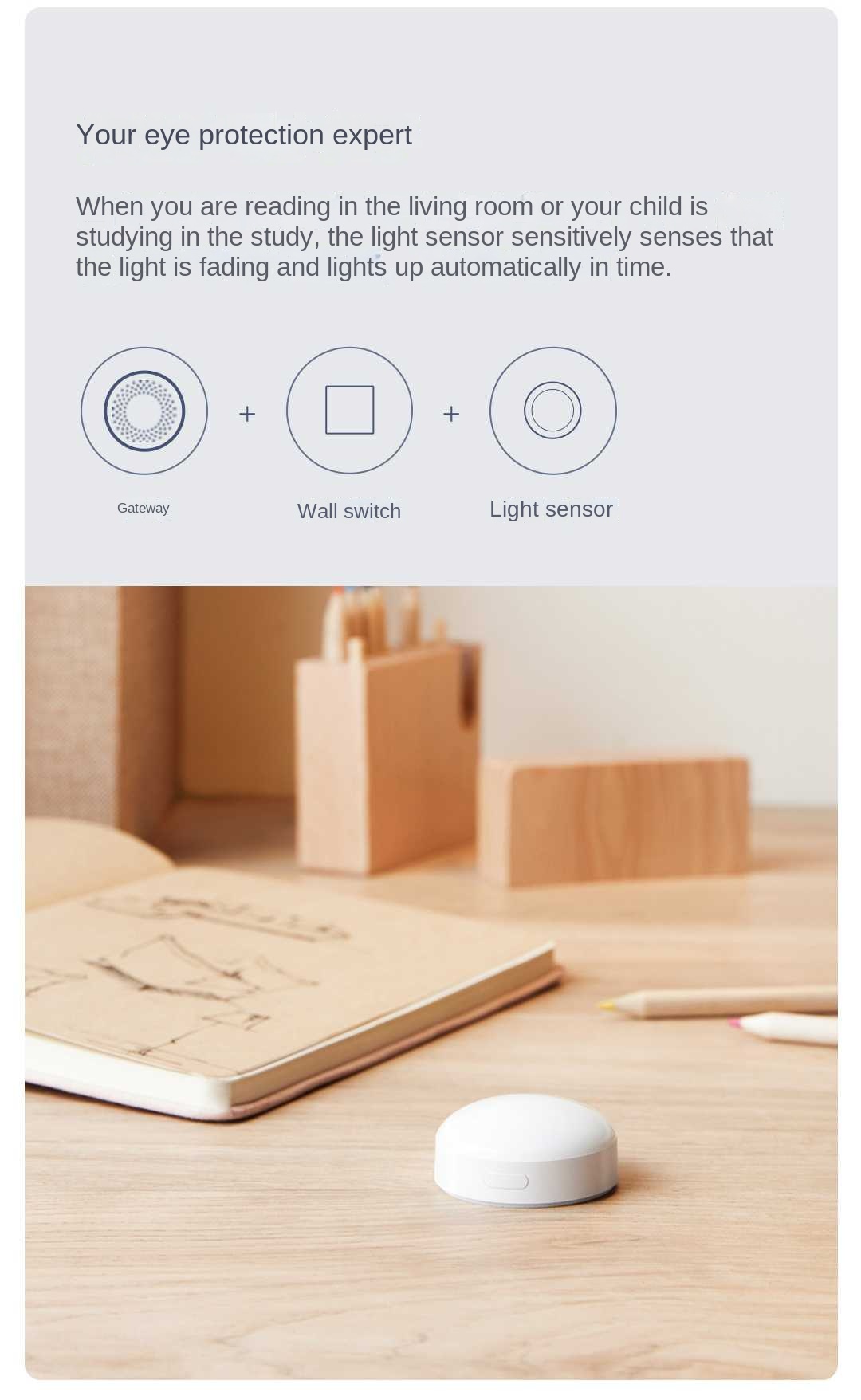 Aqara sensor de luz T1 Zigbee  - Smart Home Group reseña y precio