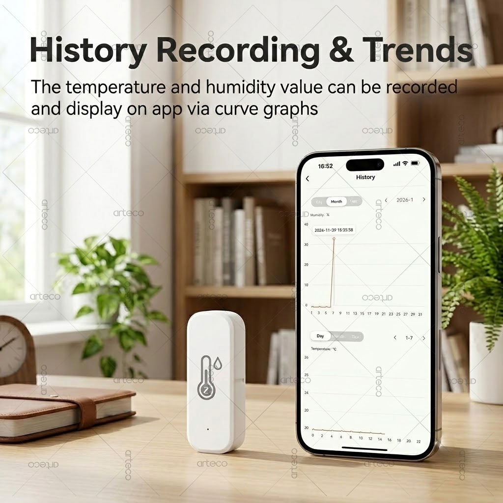 Sensor de temperatura y humeda - Smart Home Zigbee Gateway reseña y precio