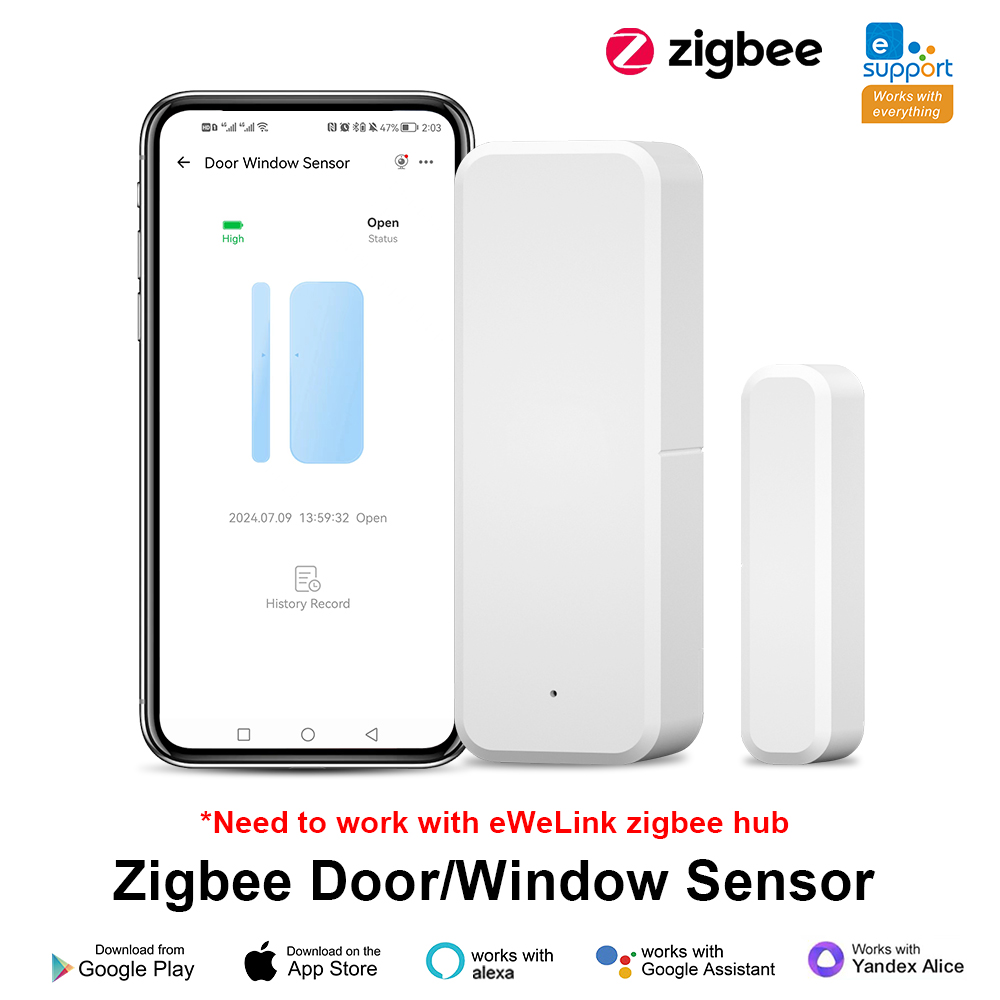 ZigBee-Sensor de ventana de pu - Smart Home Yandex reseña y precio