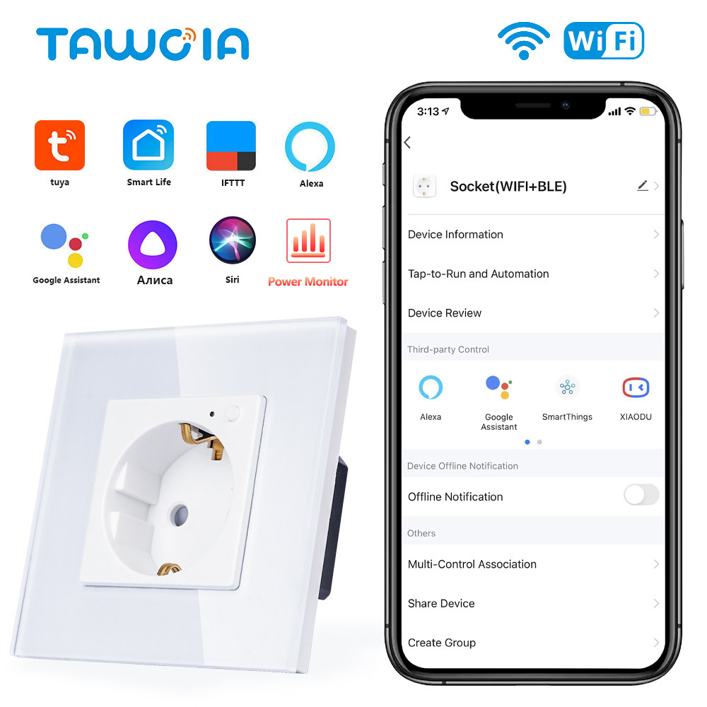 Toma de pared con Wifi TAWOIA, - Smart Home Yandex reseña y precio