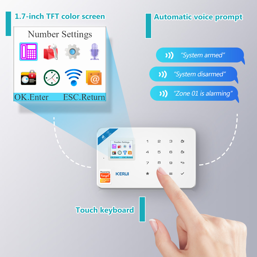 KERUI-sistema de alarma W181,  - Smart Home Full System reseña y precio