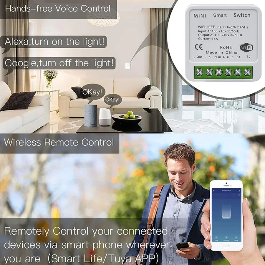 Interruptor Inteligente WiFi T - Smart Home Life reseña y precio